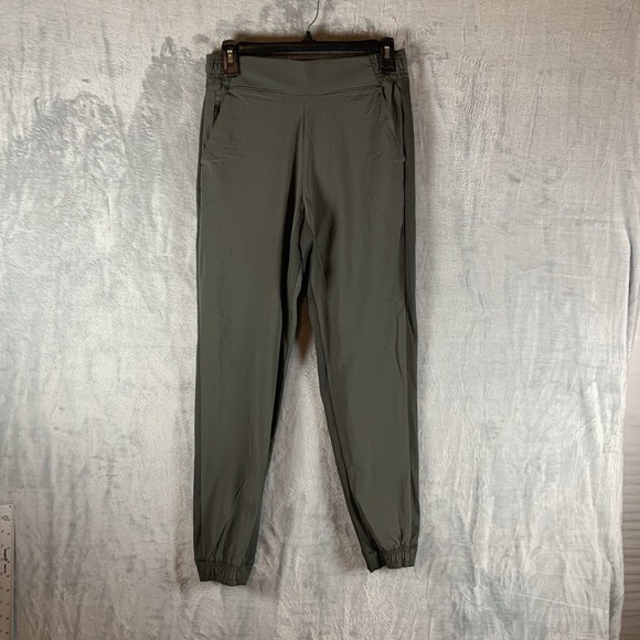 Athleta Pants - Athleta Women's Textured Brooklyn Jogger 2 Olive Green Athleisure Travel Pant